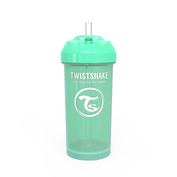 Twistshake boca sa slamkom 360ml zelena